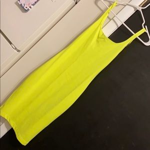 Zara neon yellow dress size small never worn